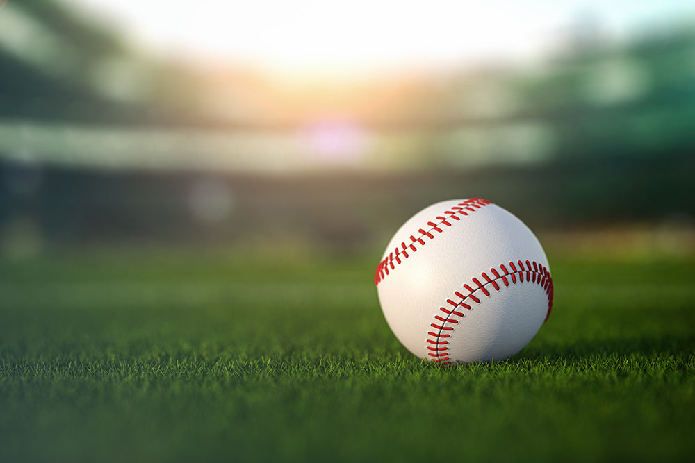 baseball league ball on field grass