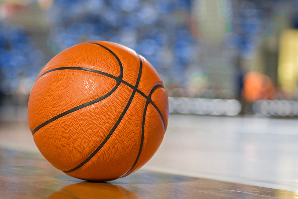 basketball tournament ball on court